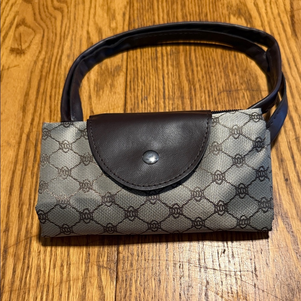 Elegant Brown and Gray Women's Bag